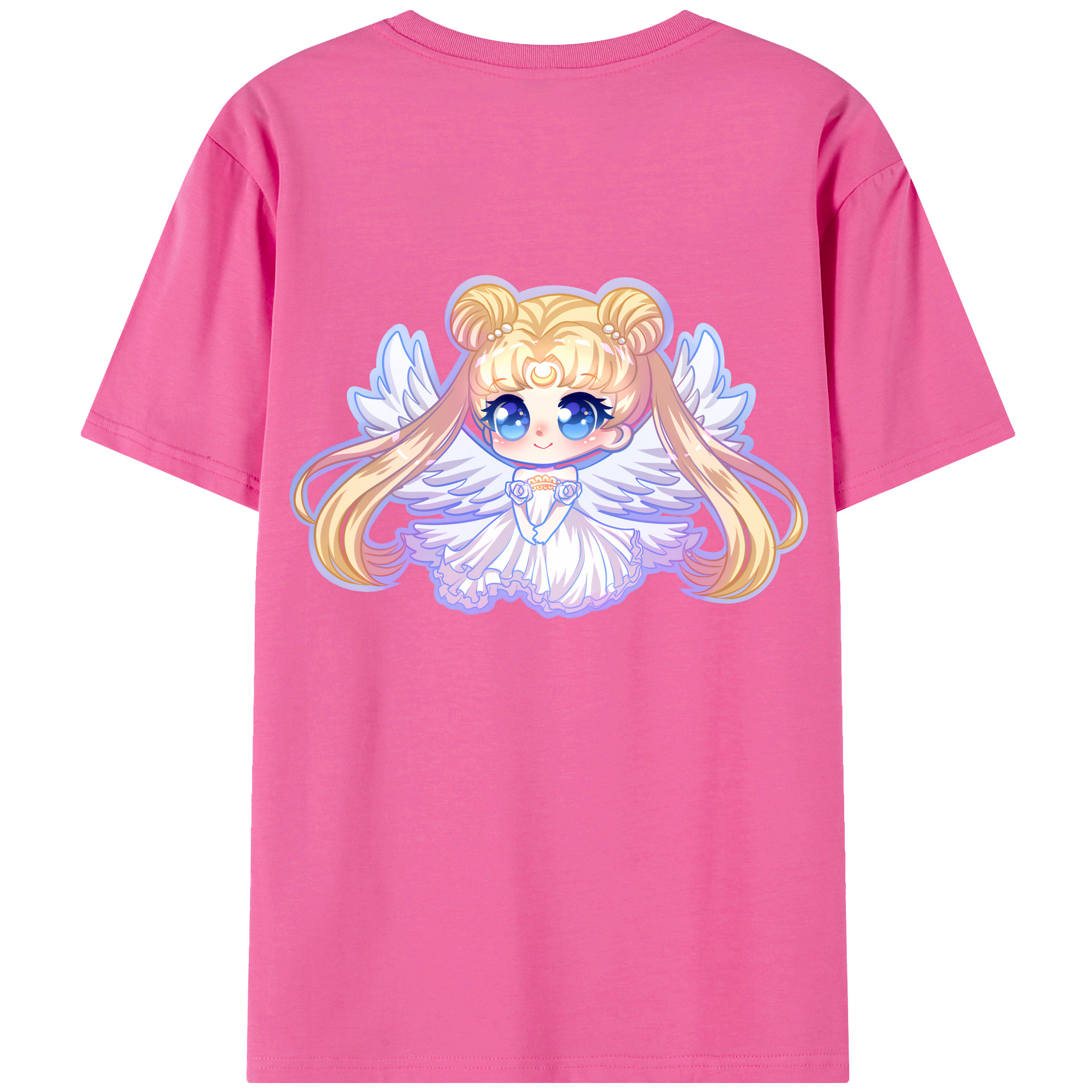 （画像用） 美少女戦士セーラームーン 愛野 美奈子 あいの みなこ Sailor Moon Aino Minako レディース半袖Tシャツ(バックプリント)